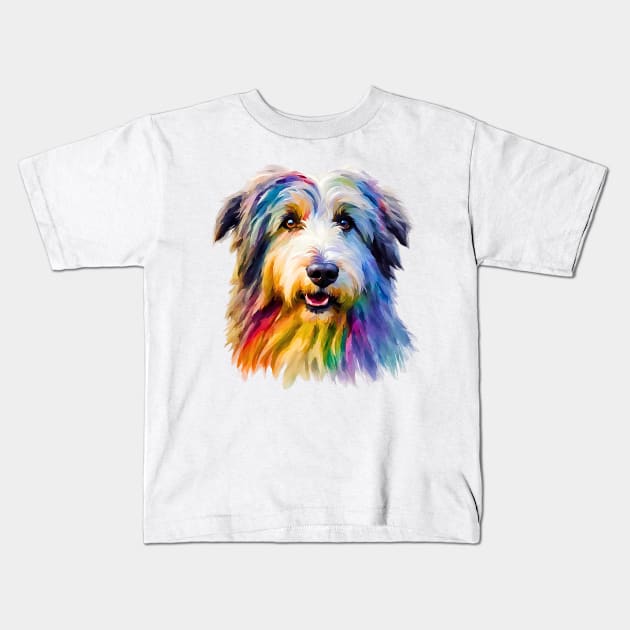 Pop-Art Polish Lowland Sheepdog Kids T-Shirt by Doodle and Things